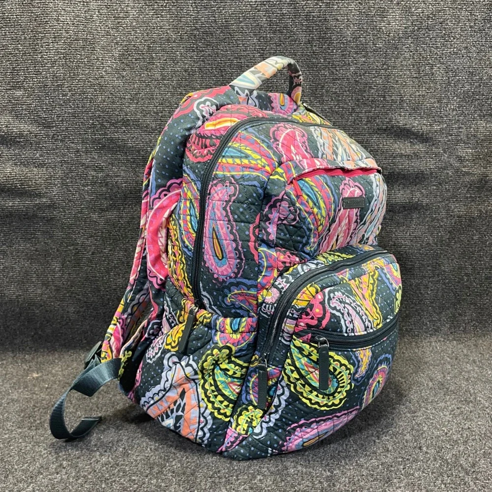 Vera Bradley Twilight Paisley Pattern Travel Bag Lighten Up‎ Essential Backpack
